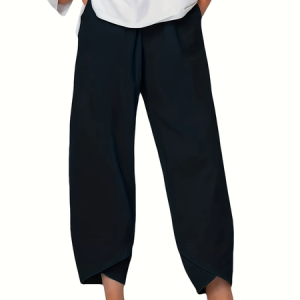 Women Plain Capris Pants Casual Summer Trousers, Pants, color:Black|size:XL, catalog Noracora shop
