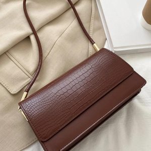 Vintage Shoulder Bag PU Leather Tote Bag Trendy Crossbody Bag, women Bags, ChicMe catalog