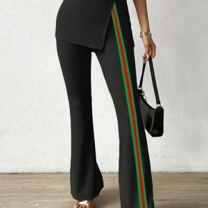 Casual Color Block Fashion Pants, Pants, color:As Picture|size:XXL, Stylewe
