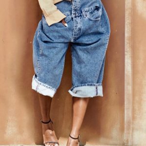 Loose Denim Casual Jeans, Jeans, color:Denim Blue|size:XXL, Stylewe