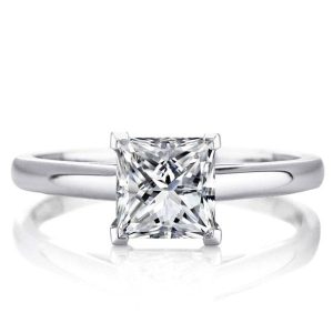 classic engagement rings - Italo Princess Cut Solitaire Engagement Ring Affordable, Italo jewelry - Online Catalog