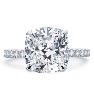 classic engagement rings - Italo Cushion Cut Engagement Ring Affordable Hidden Halo Ring, Italo jewelry - Online Catalog