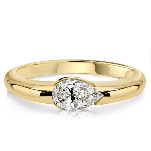 classic engagement rings - Italo East West Pear Shape Engagement Ring Travel Wedding Rings, Italo jewelry - Online Catalog