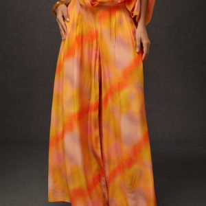 Vacation Ombre Wide Leg Fashion Pants, Pants, color:As Picture|size:XXL, Stylewe