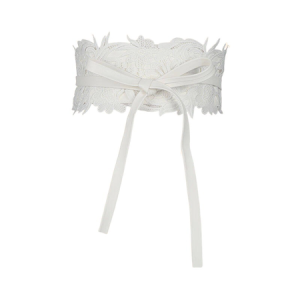 Elegant Floral Lace Prom Girdle, Belts, color:White, Stylewe