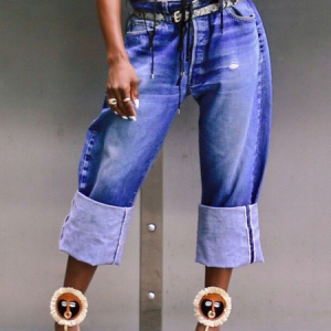 Denim Loose Casual Jeans, Jeans, color:Blue|size:XXL, Stylewe
