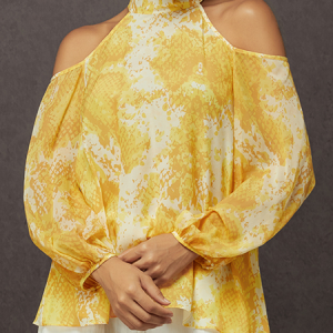 Vacation Animal Printing Stand Collar Blouse, Blouses and Shirts, color:As Picture|size:XXL, Stylewe