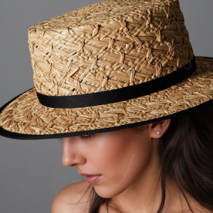 Raffia simple texture flat top hat travel sun hat, Hats, color:As Picture|size:One-size, Stylewe