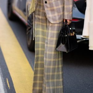 Urban Plaid Printing Fashion Straight Pants, Pants, color:As Picture|size:XXL, Stylewe