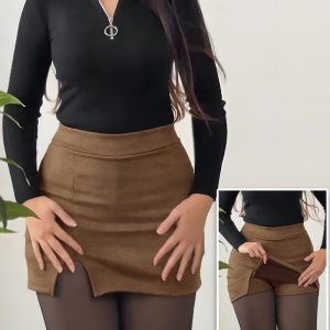 Casual A Line Slit Short Skort, women Shorts, ChicMe catalog