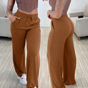 Casual Tied Detail Pants with Pocket, women Pants, ChicMe catalog