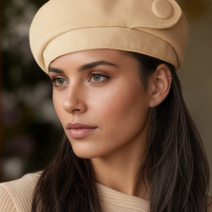 Simple beret, Hats, color:Camel|size:One-size, Stylewe