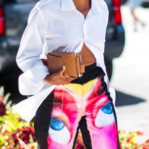 Urban Plain Shirt Collar Shirt, Blouses and Shirts, color:White|size:XXL, Stylewe