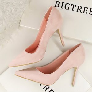 Plain Urban Flat, Heels, color:Pink|size:43, Stylewe