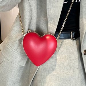 Elegant Plain Bag, Clutches, color:Red, Stylewe