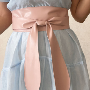 PU Plain Waist Band With Belt, Belts, color:Pink, Stylewe