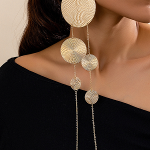 Beautiful pendant earrings, Earrings, color:Golden|size:One-size, Stylewe