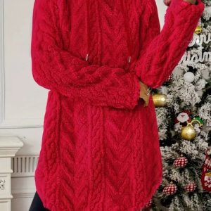 Casual Hoodie Plain Hoodie, Hoodies & Sweatshirts, color:Red|size:XXL, catalog Noracora shop