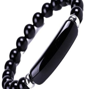 New Natural Stone 8mm Amethyst Rose Quartz Crushed Stone Butterfly Two-piece Bracelet, Bracelet Set, color:Black|size:One-size, catalog Noracora shop