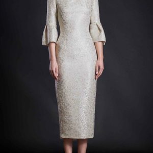 Plain Regular Fit Elegant Midi Dress Wedding, Cocktail Dresses, color:White|size:XXL, Stylewe