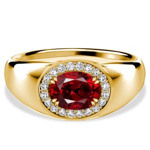 halo engagement rings - Italo Halo Ruby Ring Oval Cut Cocktail Rings, Italo jewelry - Online Catalog