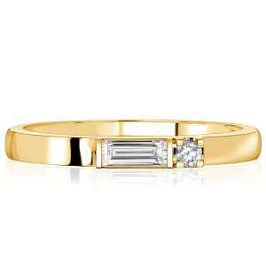 classic band - Italo Round & Baguette Cut Wedding Band Travel Wedding Rings, Italo jewelry - Online Catalog