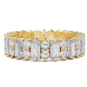 eternity band - Italo Baguette & Round Cut Eternity Wedding Band For Women Anniversary Rings, Italo jewelry - Online Catalog