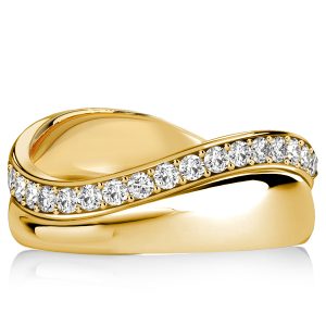 anniversary band - Italo Curved Design Wedding Bands For Women Curved Wedding Band, Italo jewelry - Online Catalog