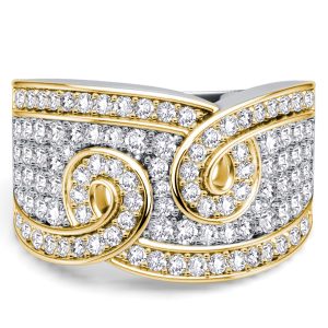 anniversary band - Italo Round Cut White Sapphire Anniversary Rings Wedding Band, Italo jewelry - Online Catalog