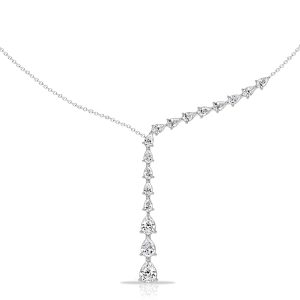 necklaces - Italo Pear Cut Lariat Necklace Pendant Necklace For Women, Italo jewelry - Online Catalog