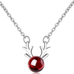 1pc Christmas Elk Shaped Pendant Necklace, women Necklace & Pendant, ChicMe catalog