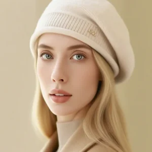 Exquisite beret, Hats, color:Off White|size:One-size, Stylewe