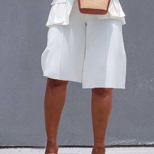 Urban Utility Loose Shorts, Shorts, color:White|size:XXL, Stylewe
