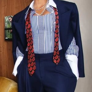 Urban Plain Lapel Collar Kimono No Shirt, Kimonos, color:Blue|size:XXL, Stylewe