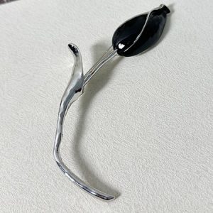 Design Tulip Bud Brooch, Jewelry, color:Black|size:One-size, Stylewe
