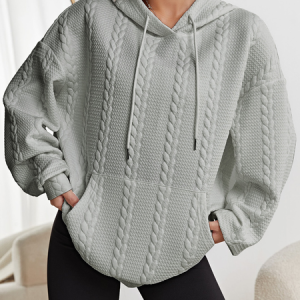 Casual Hoodie Plain Hoodie, Hoodies & Sweatshirts, color:Gray|size:3XL, catalog Noracora shop