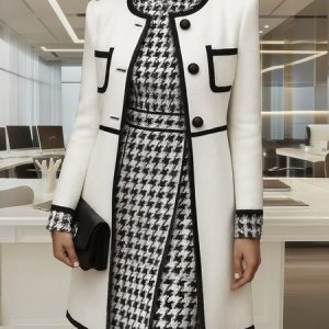 Urban Color Block  Faux Leather Coat, Jackets, color:Black-white|size:XXL, Stylewe