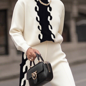 Urban Color Block Stand Collar Sweater, Pullovers, color:As Picture|size:XXL, Stylewe