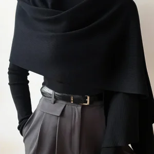 Urban Plain Shawl Collar Sweater, Pullovers, color:Black|size:XXL, Stylewe