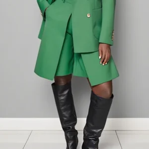 Casual Plain Straight Pants Shorts, Shorts, color:Green|size:XXL, Stylewe