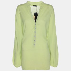Basler Green Stretch Knit Long Sleeve Shirt XL, Sweaters & Cardigans - Luxury Closet