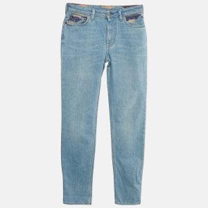 Acne Studios Blå Konst Blue South Purple Cloud Print Denim Jeans S Waist 27", Jeans - Luxury Closet