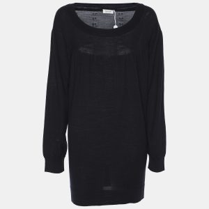 Agona Deep Navy Jersey Long Sleeve Sweater L, Sweaters & Cardigans - Luxury Closet