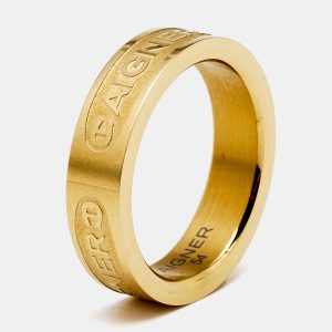 Aigner Gold Tone Band Ring Size 54, Jewelry - Luxury Closet