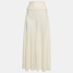 Alaia Off-White Superfine Wool Knit Maxi Skirt M, Skirts - Luxury Closet catalog