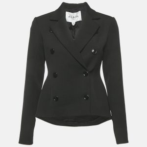 Alaia Black Stretch Gabardine Double Breasted Jacket M, Coats & Jackets - Luxury Closet catalog