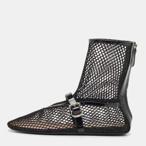 Alaia Black Patent Leather and Fishnet High Ballet Flats Size 39, Flats - Luxury Closet catalog