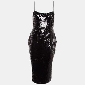 Alex Perry Black Sequin Sleeveless Dress M, Dresses - Luxury Closet