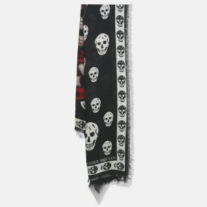 Alexander McQueen Black Modal Giant Butterfly and Skull Scarf, Scarves & Shawls - Luxury Closet catalog