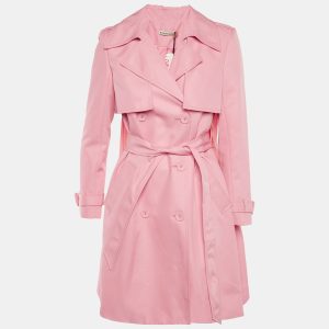 Alice + Olivia Pink Gabardine Belted Double Breasted Coat XS, Coats & Jackets - Luxury Closet catalog